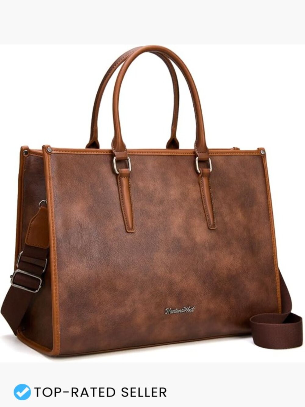 Laptop Tote Bag for Women 15.6 Inch Work Briefcase with Adjustable Shoulder